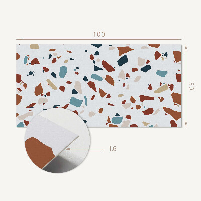 Panou decorativ dreptunghiular Stilul mozaic de abstractizare