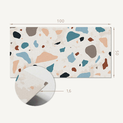 Panou decorativ perete dreptunghiular Fragmente de roci într-un stil modern
