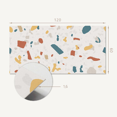 Panou decorativ perete dreptunghiular Forme abstracte într-un model dinamic