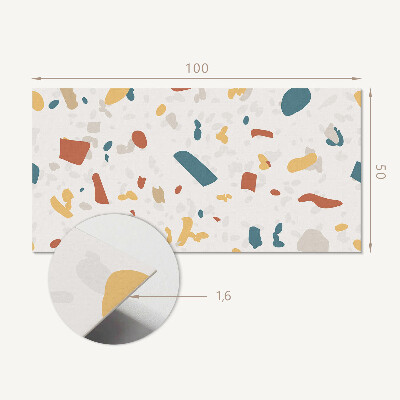 Panou decorativ perete dreptunghiular Forme abstracte într-un model dinamic