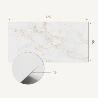 Panou decorativ perete dreptunghiular Motiv de marmură într-un stil elegant