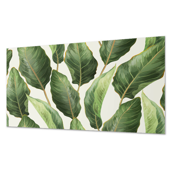 Panou decorativ dreptunghiular Model de frunze tropicale