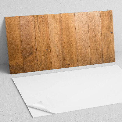 Panou decorativ bucatarie Model natural de scânduri de lemn