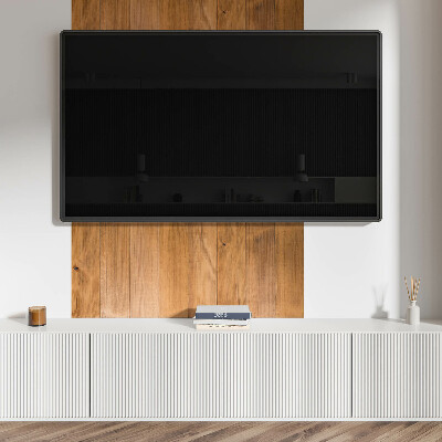 Panou decorativ bucatarie Model natural de scânduri de lemn