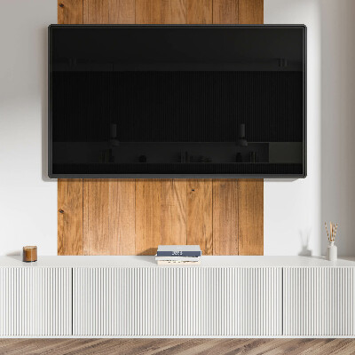 Panou decorativ bucatarie Model natural de scânduri de lemn