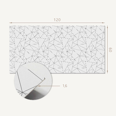 Panou decorativ bucatarie Model de linie în formă geometrică