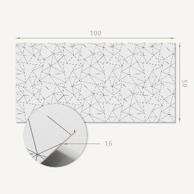 Panou decorativ bucatarie Model de linie în formă geometrică
