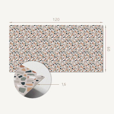 Panou decorativ dreptunghiular Motiv organic într-un stil abstract