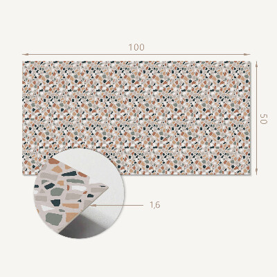 Panou decorativ dreptunghiular Motiv organic într-un stil abstract