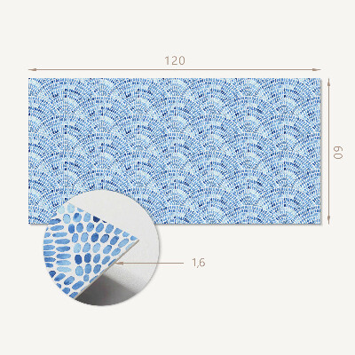 Panou decorativ perete dreptunghiular Motiv grafic evantai