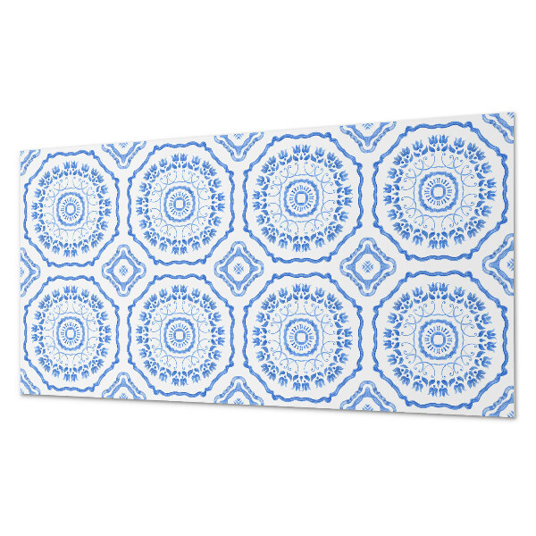 Panou decorativ bucatarie Motive florale în cercuri