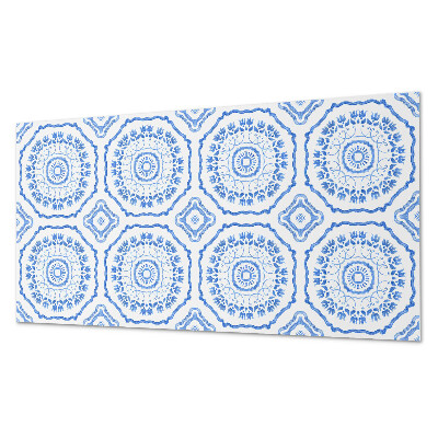 Panou decorativ bucatarie Motive florale în cercuri
