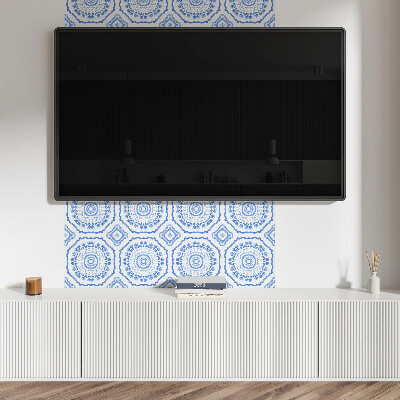 Panou decorativ bucatarie Motive florale în cercuri