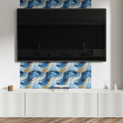 Panou decorativ dreptunghiular Valuri abstracte în mi?care