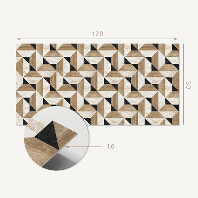 Panou decorativ bucatarie Motiv abstract al formelor triunghiulare