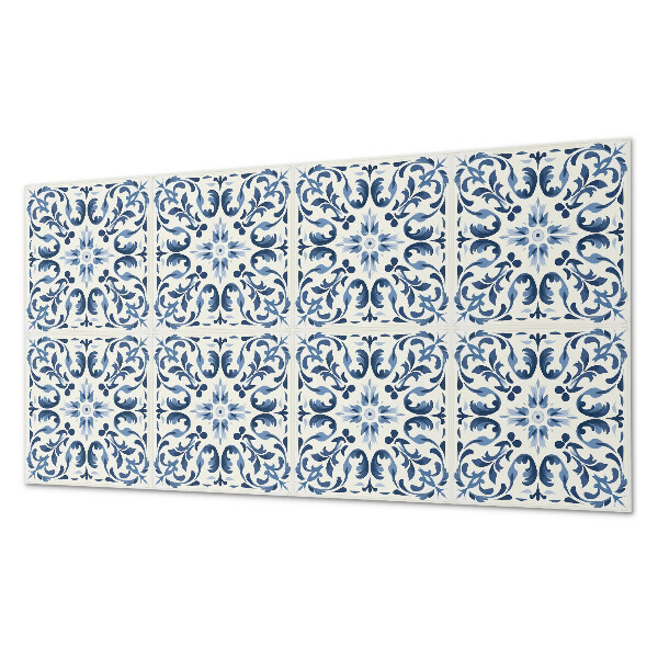 Panou decorativ perete dreptunghiular Un motiv floral într-o compozi?ie cu gresie
