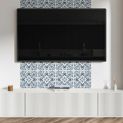 Panou decorativ perete dreptunghiular Un motiv floral într-o compozi?ie cu gresie