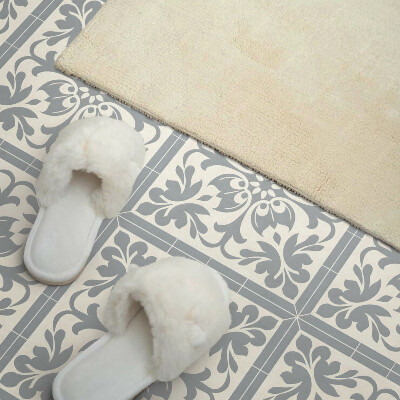 Panou decorativ bucatarie Motiv floral pe gresie