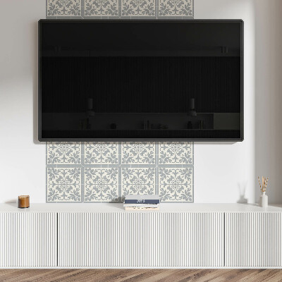 Panou decorativ bucatarie Motiv floral pe gresie
