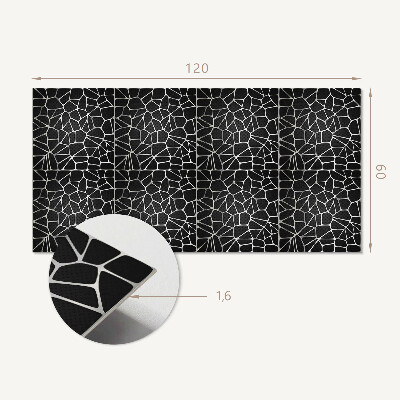 Panou decorativ dreptunghiular Model de mozaic abstract