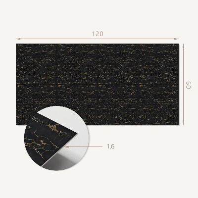 Panou decorativ perete dreptunghiular Motiv structural abstract