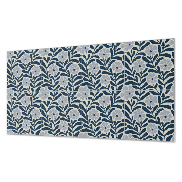 Panou decorativ perete dreptunghiular Motiv cu plante florale