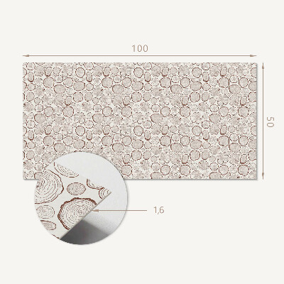 Panou decorativ perete dreptunghiular Borcane rotunde de diferite forme