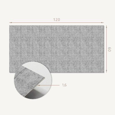 Panou decorativ dreptunghiular Model de beton cu desene