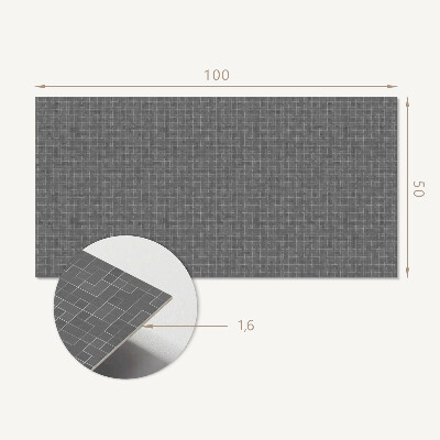 Panou decorativ perete dreptunghiular Aranjament de linii abstracte
