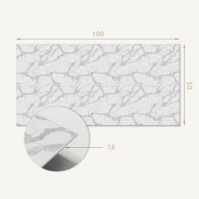 Panou decorativ dreptunghiular Motiv de marmură cu vene delicate