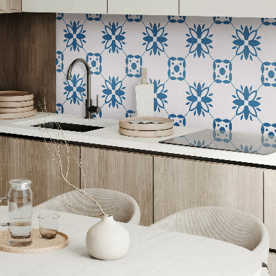 Panou decorativ bucatarie Motiv floral cu frunze verzi