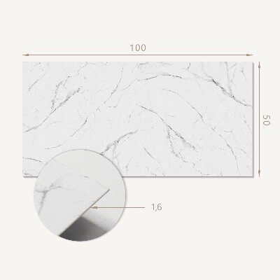 Panou decorativ dreptunghiular Model de marmură cu vene delicate