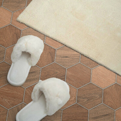 Panou decorativ dreptunghiular Model hexagonal pe suprafa?ă