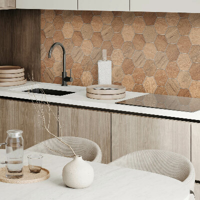 Panou decorativ dreptunghiular Model hexagonal pe suprafa?ă