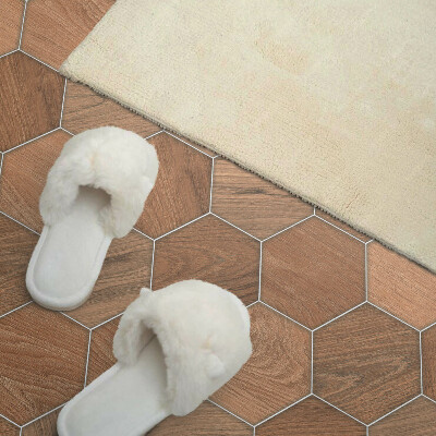 Panou decorativ dreptunghiular Model hexagonal pe suprafa?ă