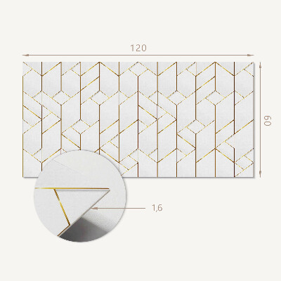 Panou decorativ bucatarie Linii elegante într-un aranjament geometric