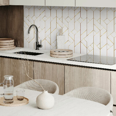 Panou decorativ bucatarie Linii elegante într-un aranjament geometric