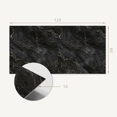 Panou decorativ bucatarie Model elegant de marmură cu vene