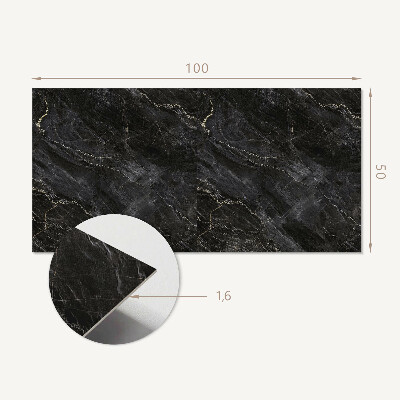 Panou decorativ bucatarie Model elegant de marmură cu vene