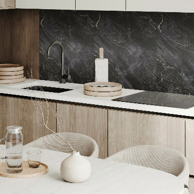 Panou decorativ bucatarie Model elegant de marmură cu vene