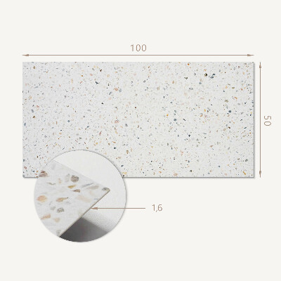 Panou decorativ perete dreptunghiular Model de piatră cu accente delicate