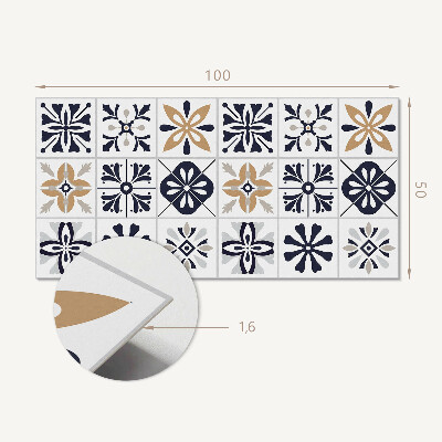 Panou decorativ bucatarie Motive decorative de faian?ă