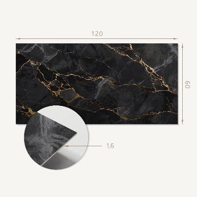 Panou decorativ dreptunghiular Model elegant de marmură cu vene