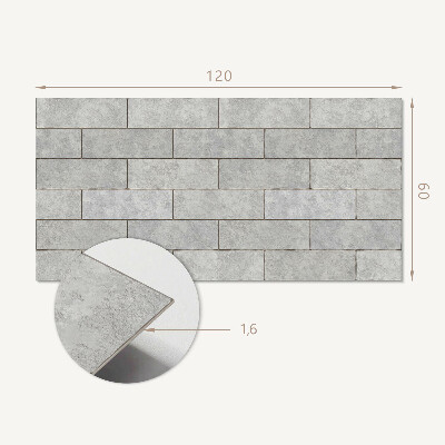 Panou decorativ bucatarie Structuri de cărămidă în 3D