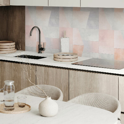 Panou decorativ bucatarie Geometrie pastel