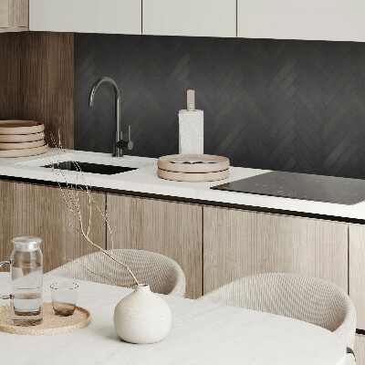 Panou decorativ bucatarie Model de parchet în schemă