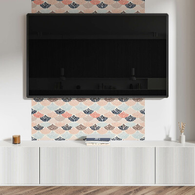 Panou decorativ dreptunghiular Valuri cu motiv de evantai