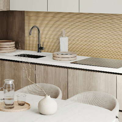 Panou decorativ dreptunghiular Modele paralele de scânduri de lemn