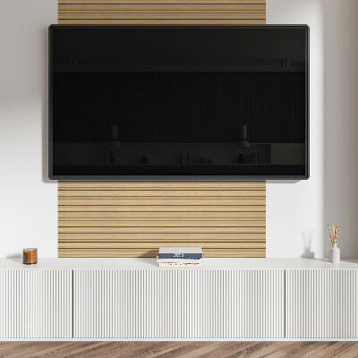 Panou decorativ dreptunghiular Modele paralele de scânduri de lemn