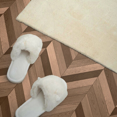 Panou decorativ bucatarie Motiv în formă de oase cu accente de lemn